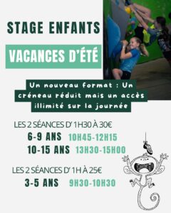 Des stages sportifs pour tous les âges